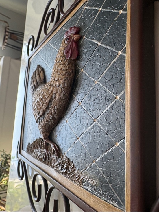 Kimberly Poloson 3D Rooster Wall Art - Picture 4 of 6